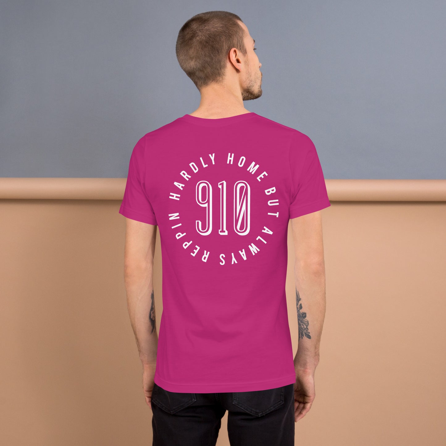 Unisex HARDLY HOME 910 OVAL T-shirt